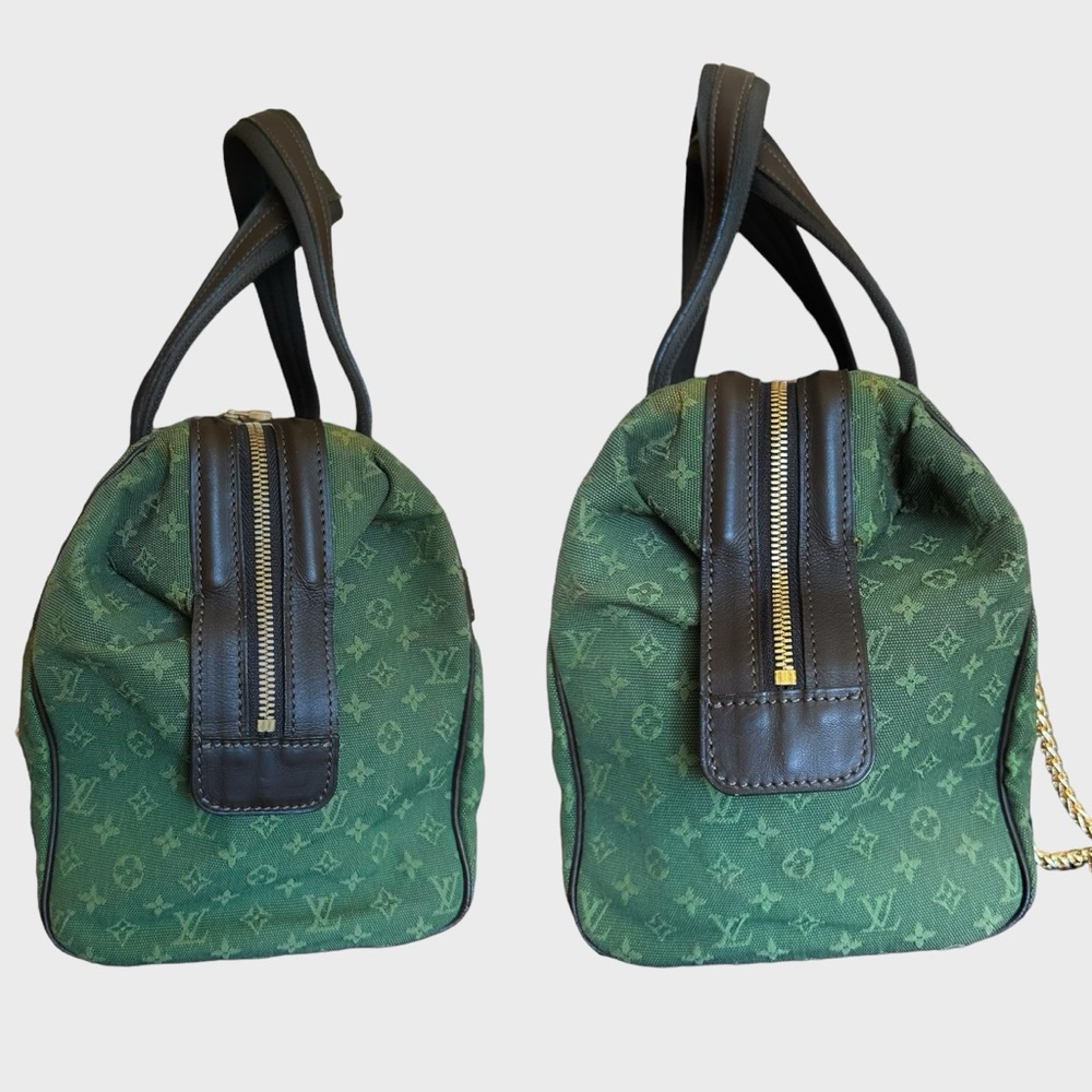 Louis Vuitton Green and Black Monogram Shoulder Bag - Picture 6 of 9